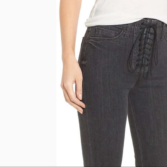 NEW Hudson Bullocks High Waist Lace Up Flare Jeans Size 23 Size 24 - Picture 1 of 13